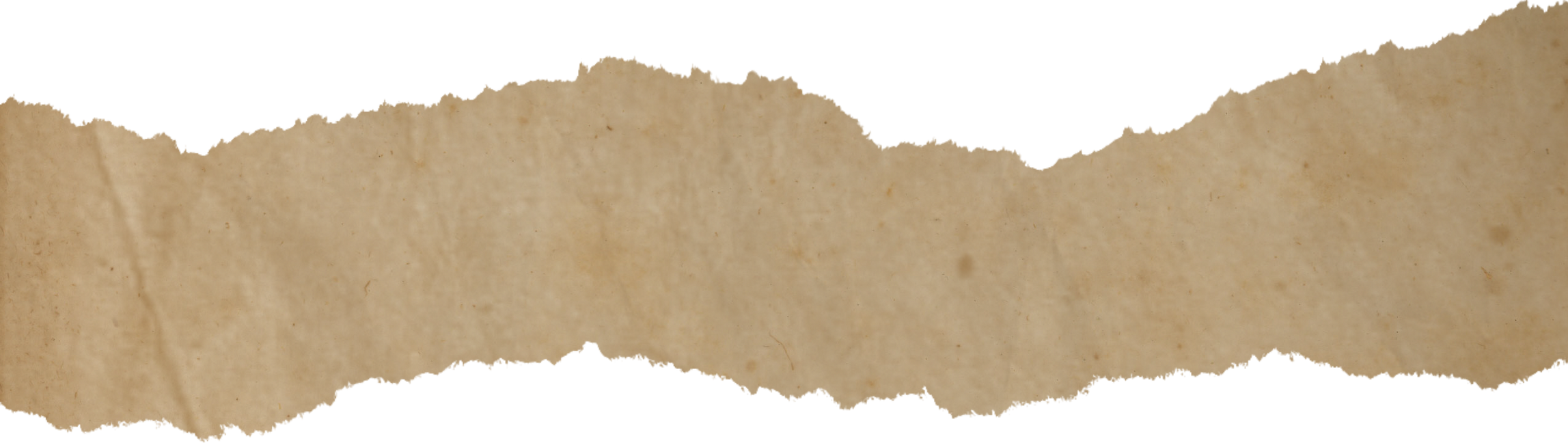 Brown Ripped Paper Cutout